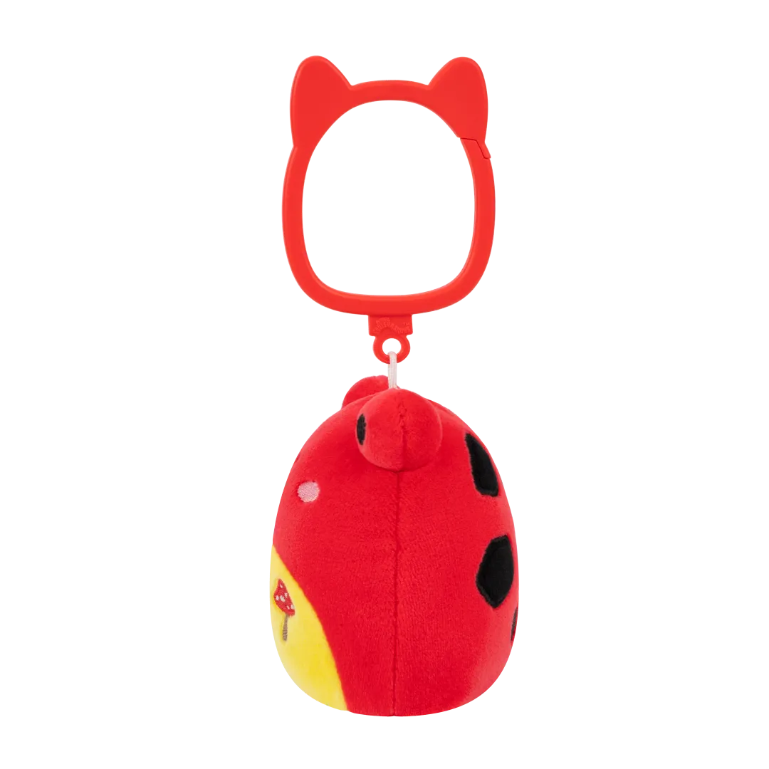Squishmallows sleutelhanger Obu de rode tropische kikker met paddestoelen borduurwerk, 9 cm - Image 3
