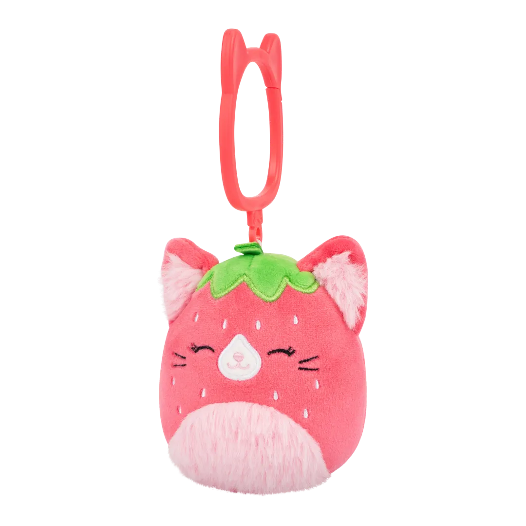Squishmallows sleutelhanger Olma de aardbeienkat, 9 cm - Image 3