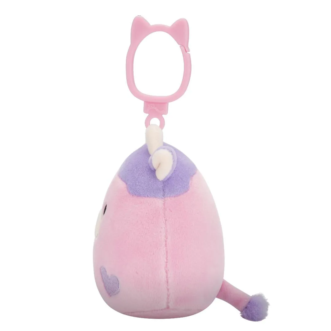 Squishmallows Clip-On Patty de knipogende roze en paarse koe, 9 cm - Image 3
