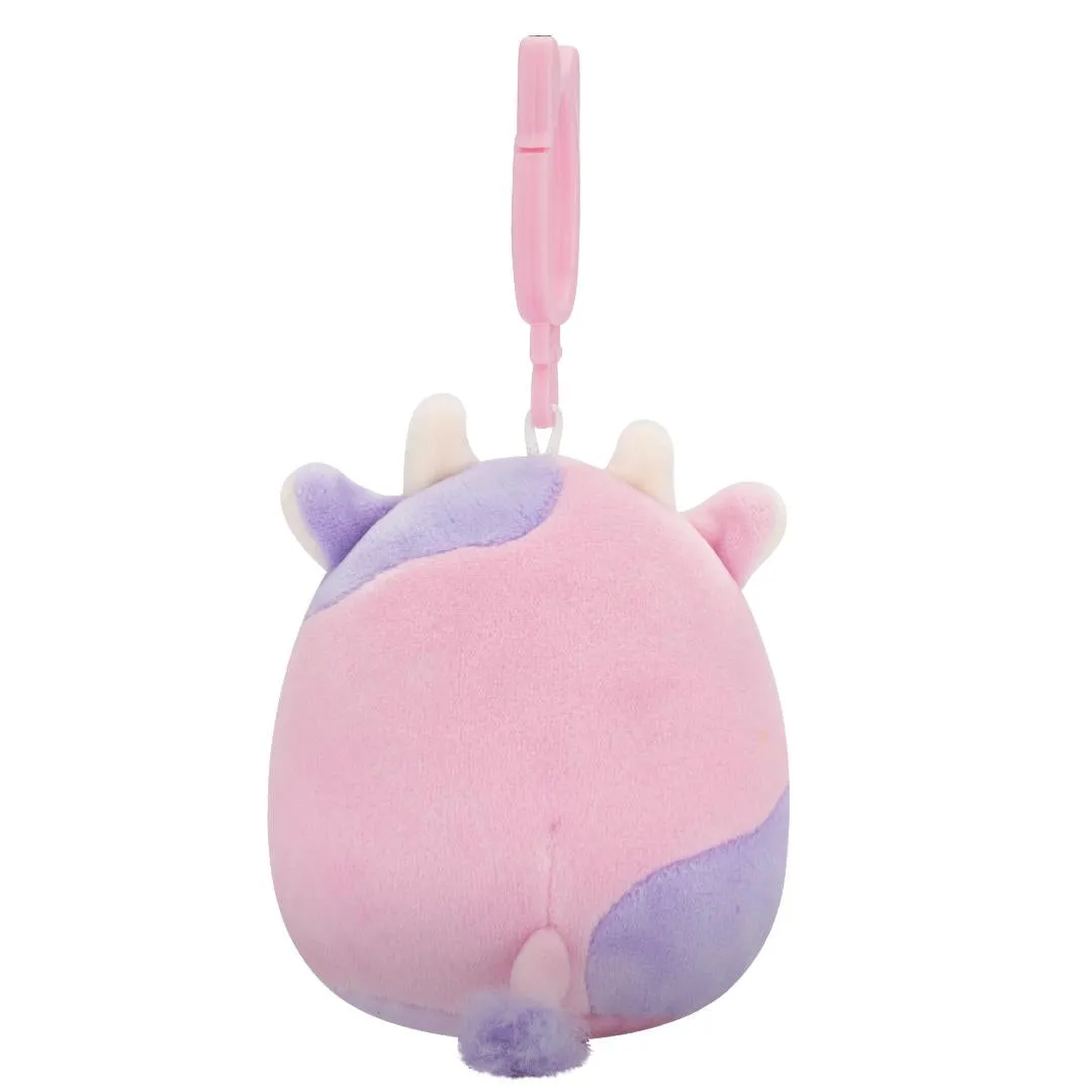 Squishmallows Clip-On Patty de knipogende roze en paarse koe, 9 cm - Image 4
