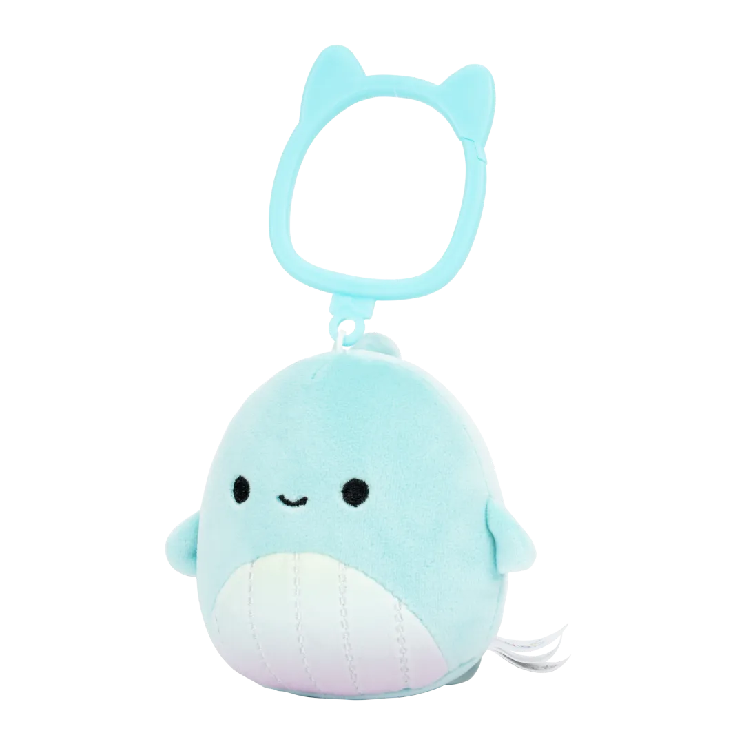 Squishmallows sleutelhanger Shah de walvis met regenboogbuik, 9 cm - Image 2