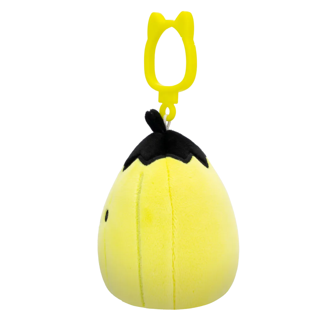 Squishmallows Clip-On Walt de Neon Lime groene pompoen met zwarte top, 9 cm - Image 3