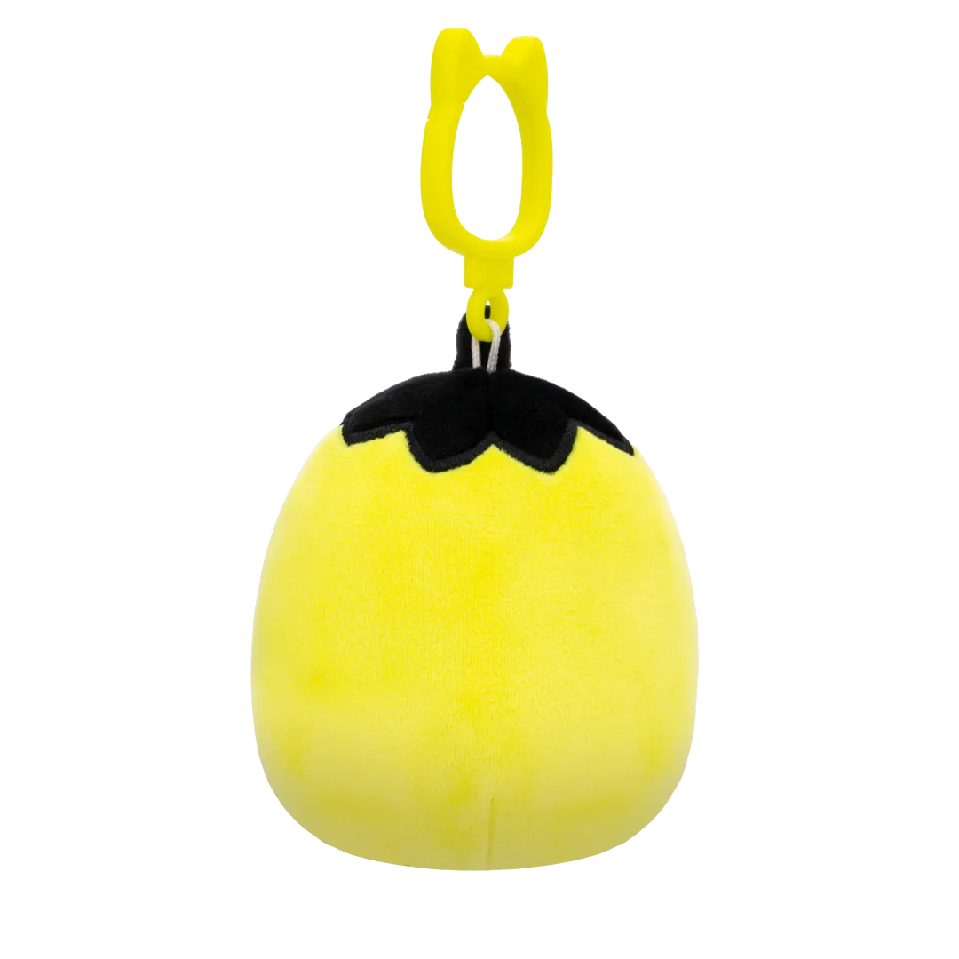 Squishmallows Clip-On Walt de Neon Lime groene pompoen met zwarte top, 9 cm - Image 4