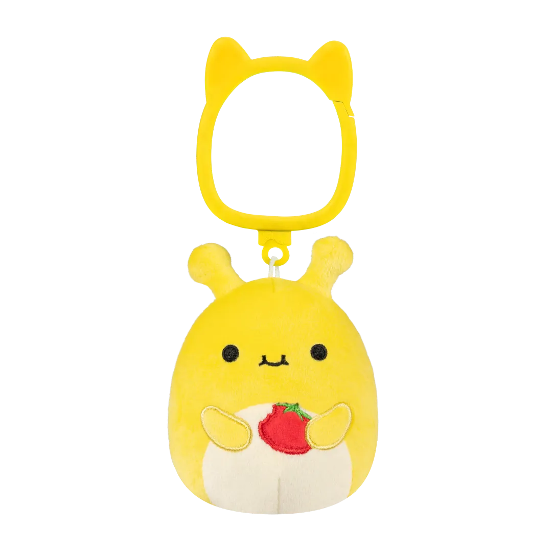Squishmallows sleutelhanger Zarina de gele bananenslak, 9 cm