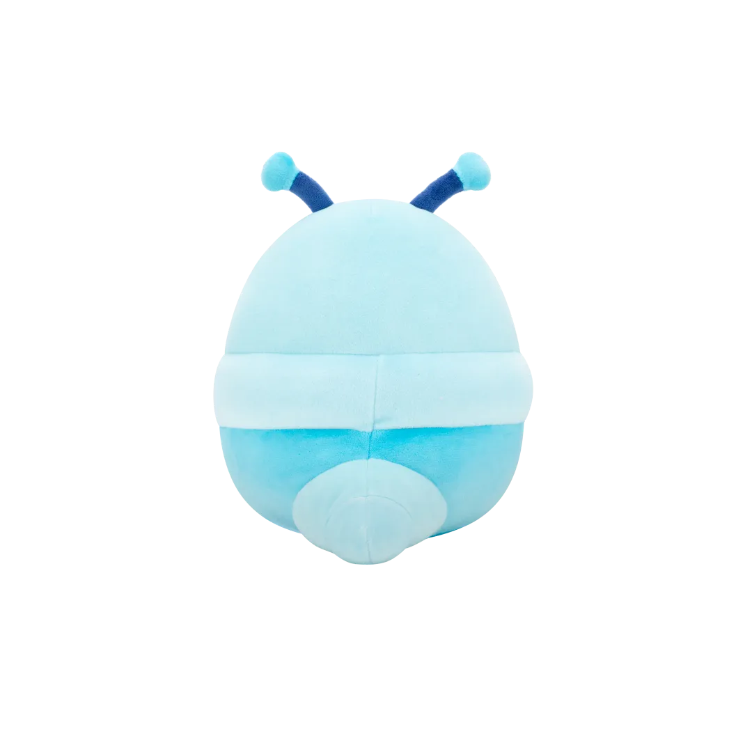 Squishmallows Cordelia de blauwe boekenwurm met bloemen op bril, 20 cm - Image 4