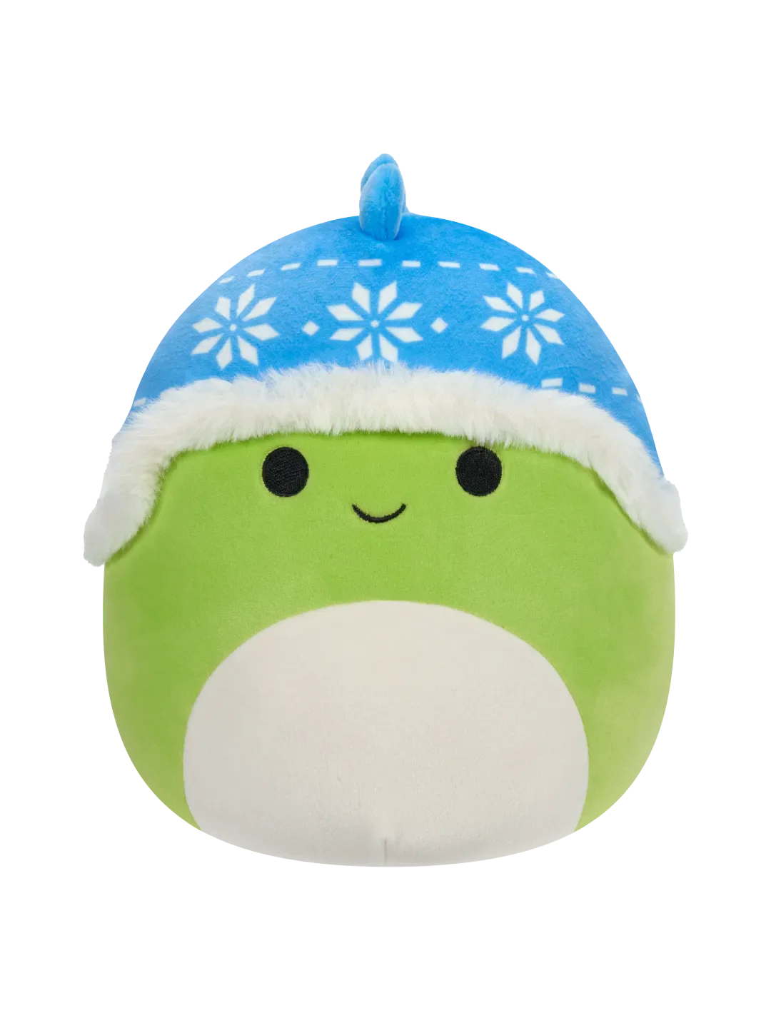 Squishmallows Danny de groene dinosaurus met blauwe hoed, 20 cm