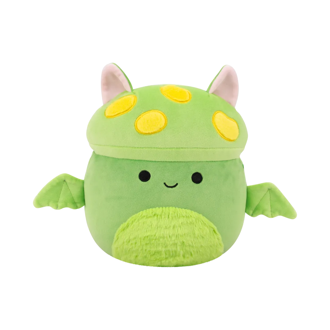 Squishmallows Earling de neon groene paddestoel vleermuis, 30 cm