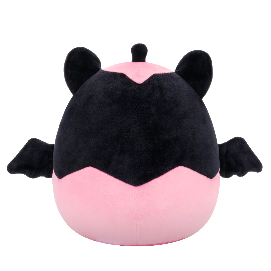 Squishmallows Emily de zwarte vleermuis in roze pompoen, 20 cm - Image 4