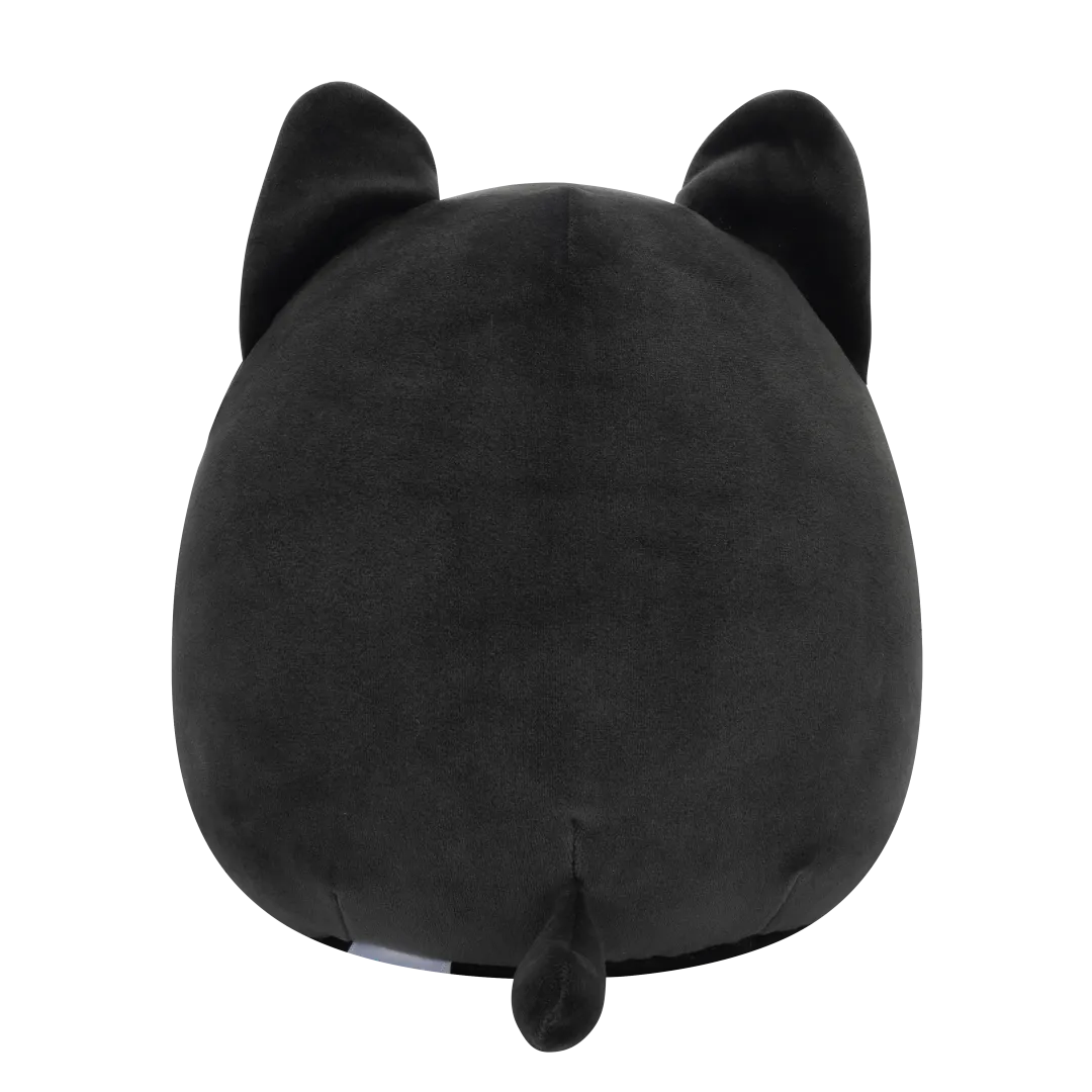 Squishmallows Eponine - Zwarte kat met neonblauwe pluizige buik en glinsterende oren, 20 cm - Image 4