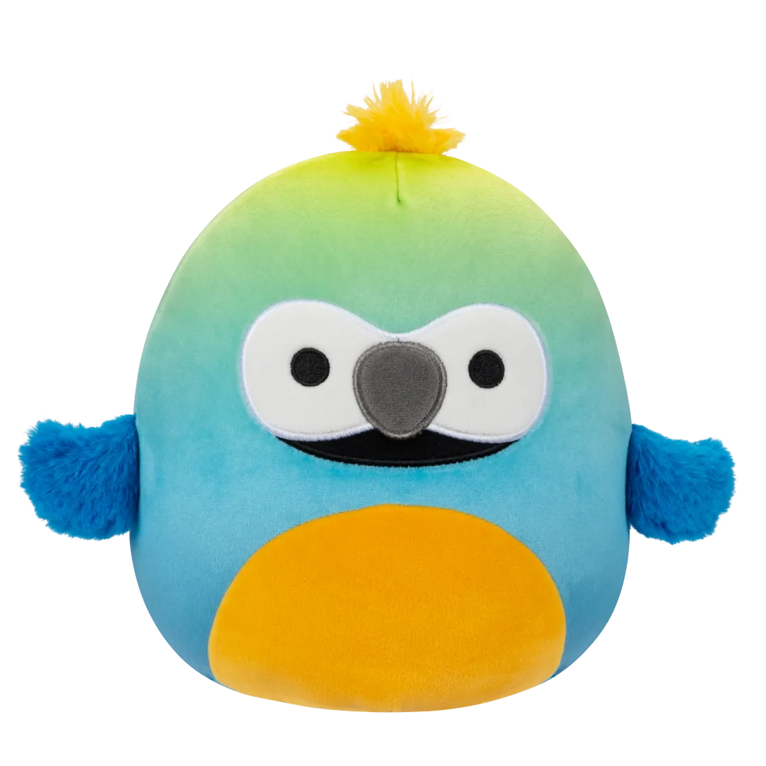 Squishmallows 2-in-1 Danny de groene dino/Doop de blauwgele ara, 13 cm - Image 5