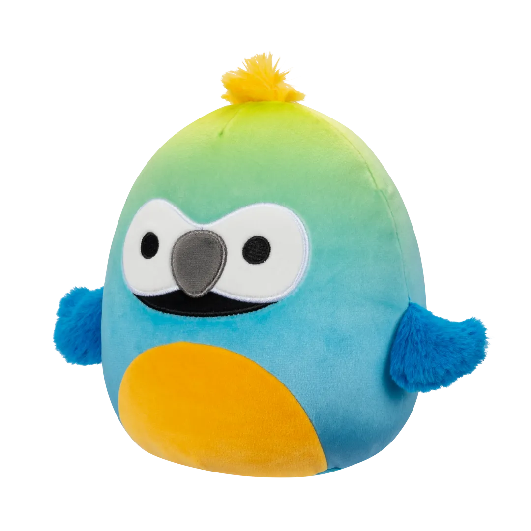 Squishmallows 2-in-1 Danny de groene dino/Doop de blauwgele ara, 13 cm - Image 6