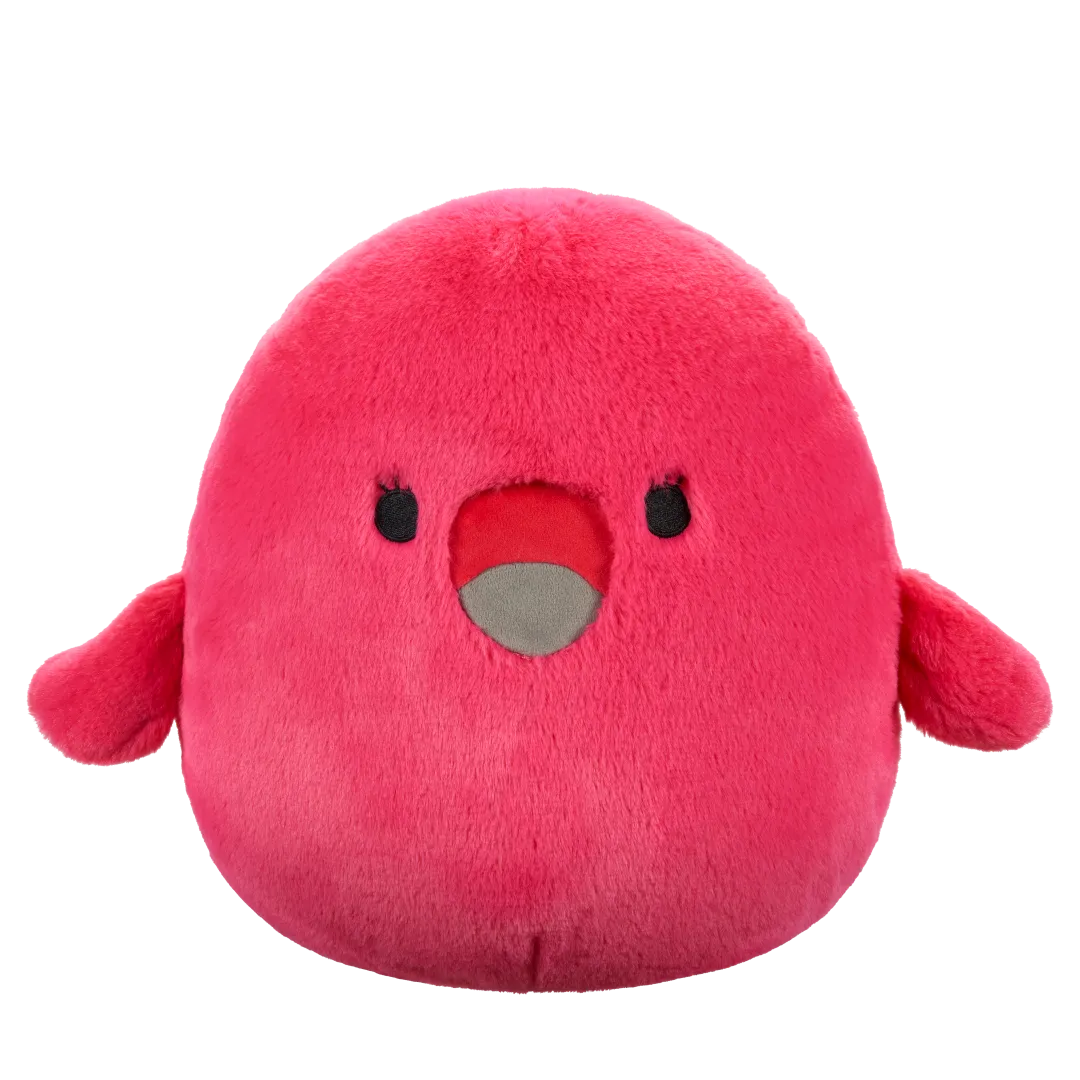 Squishmallows Fuzzamallows Cookie de roze flamingo, 30 cm