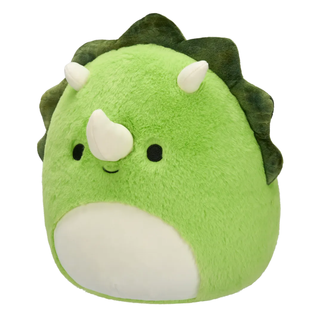 Squishmallows Fuzzamallows Tristan de groene triceratops, 30 cm - Image 2