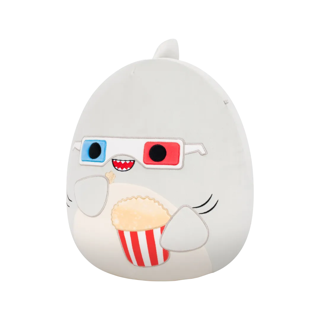 Squishmallows Gordon de grijze haai met popcorn, 35 cm - Image 2