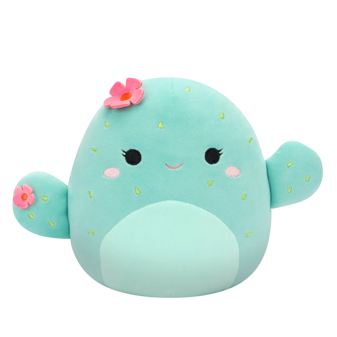 Squishmallows Graciela de Muntvat Cactus met roze bloemen, 20 cm