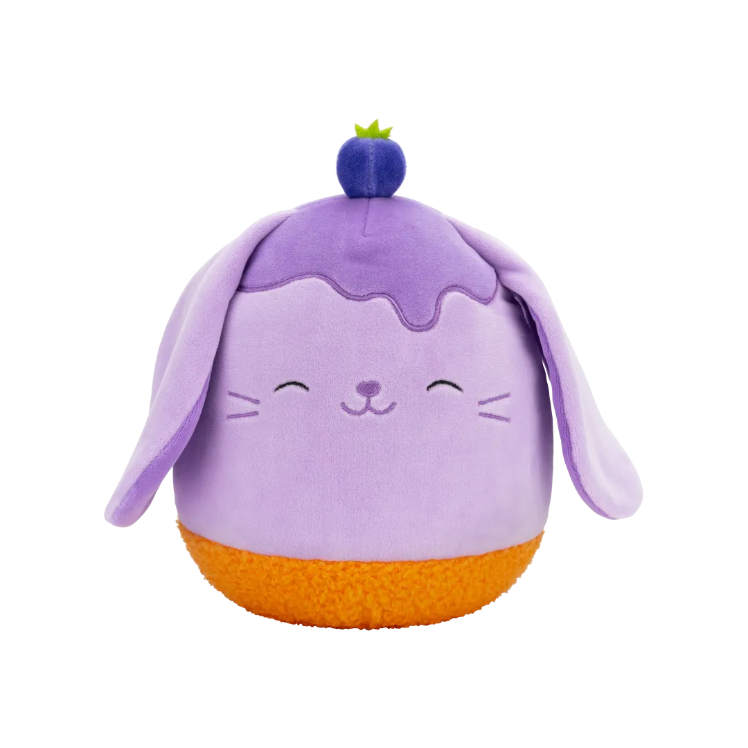 Squishmallows Hans de bosbessencake konijn, 20 cm