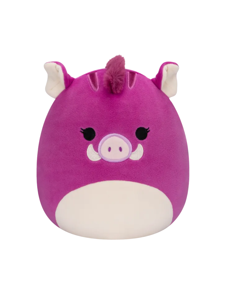 Squishmallows Jenna het Paarse Zwijn, 20 cm