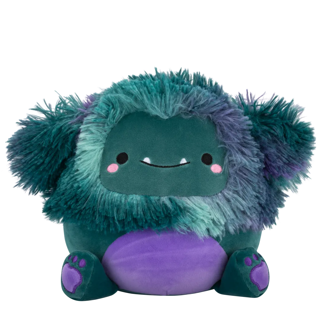 Squishmallows JT Bigfoot met paarse buik, 20 cm