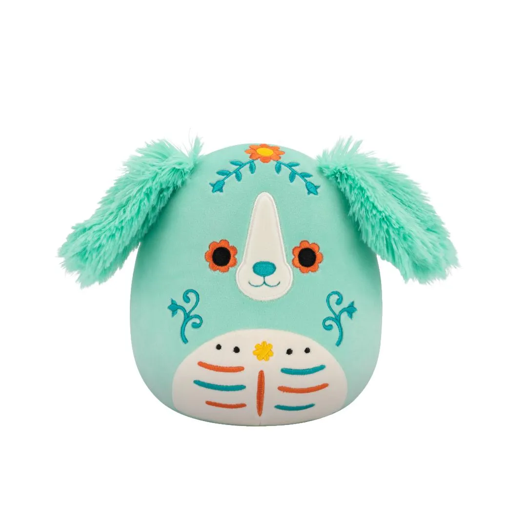 Squishmallows Lisbeth de muntgroene Day of the Dead retriever, 20 cm
