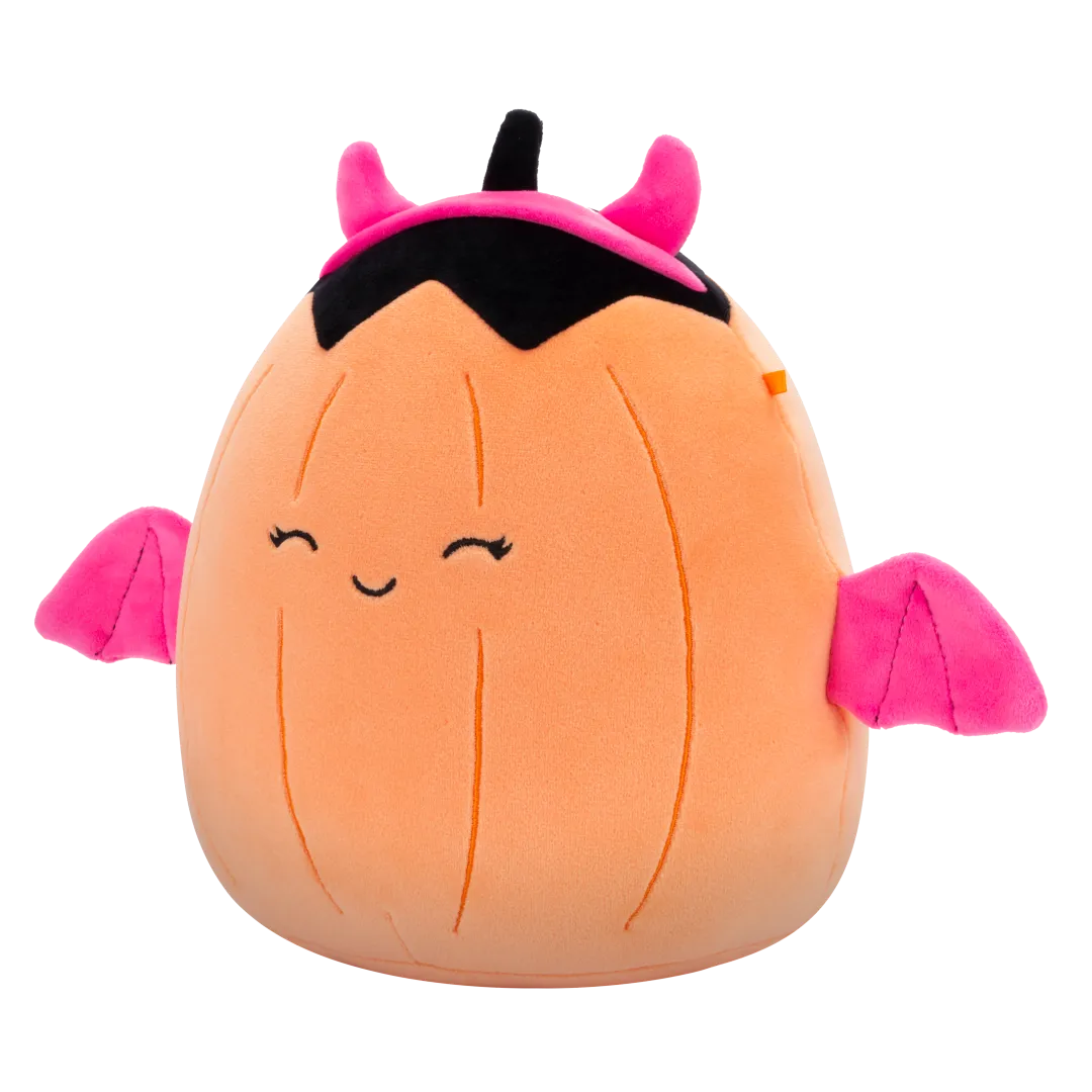Squishmallows Margie - Pastel Oranje Pompoen in roze duivelskostuum, 20 cm - Image 2