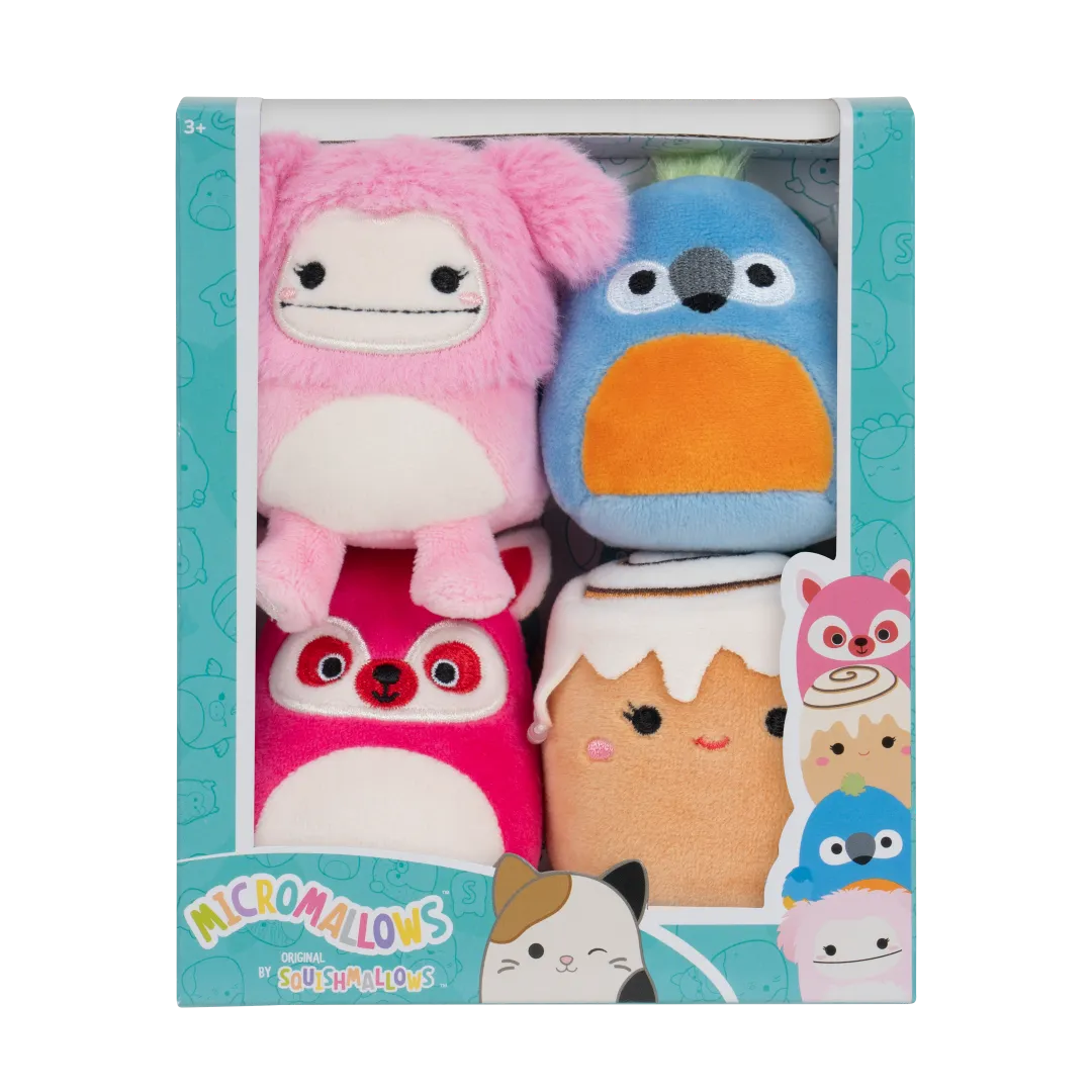 Squishmallows Micromallows 4-pack - Chanel, Brina, Lucia, Tenise