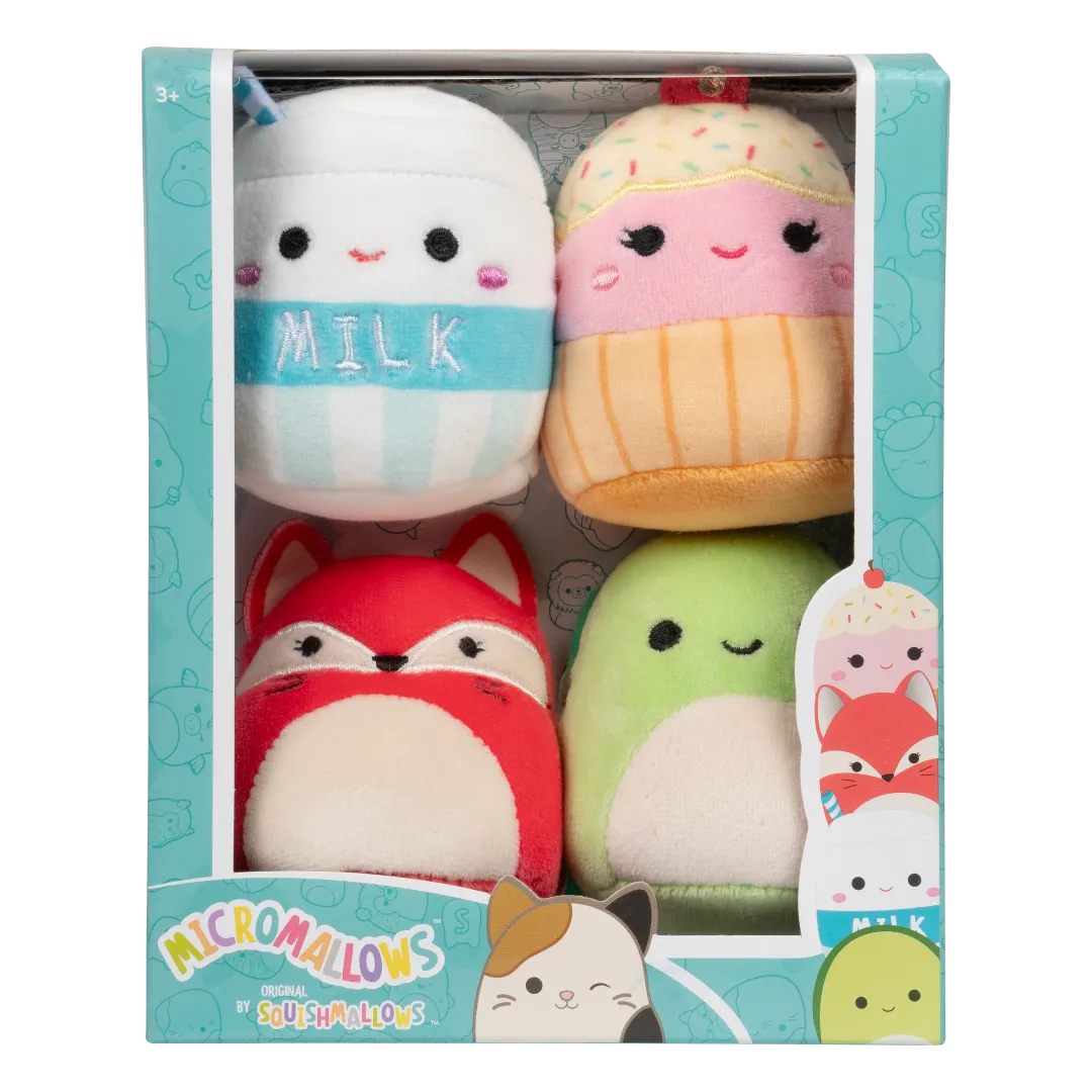 Squishmallows Micromallows 4-pack - Fifi, Henry, Melly, Clara