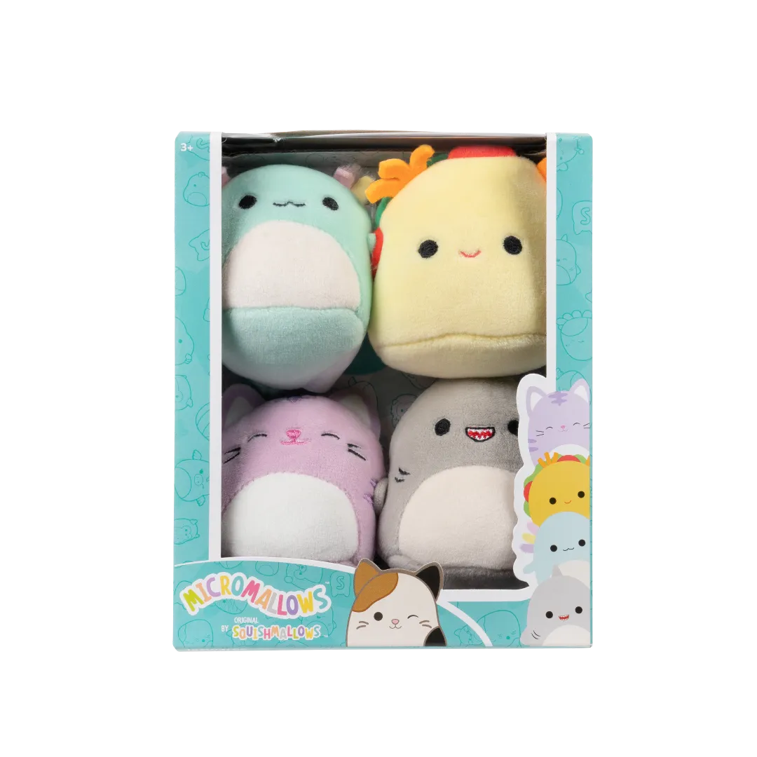 Squishmallows Micromallows 4-pack - Gordon, Tex, Tabitha, Irina