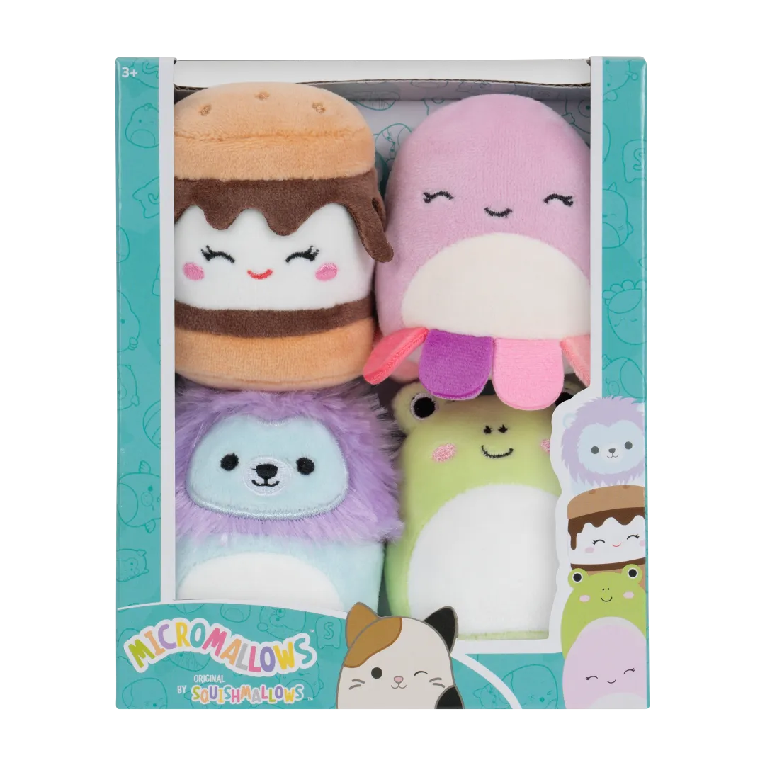 Squishmallows Micromallows 4-pack - Wendy, Jeanne, Carmelita, Lucia