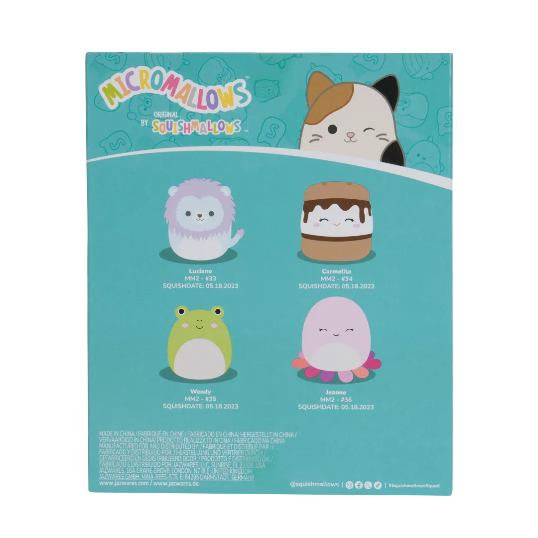 Squishmallows Micromallows 4-pack - Wendy, Jeanne, Carmelita, Lucia - Image 5