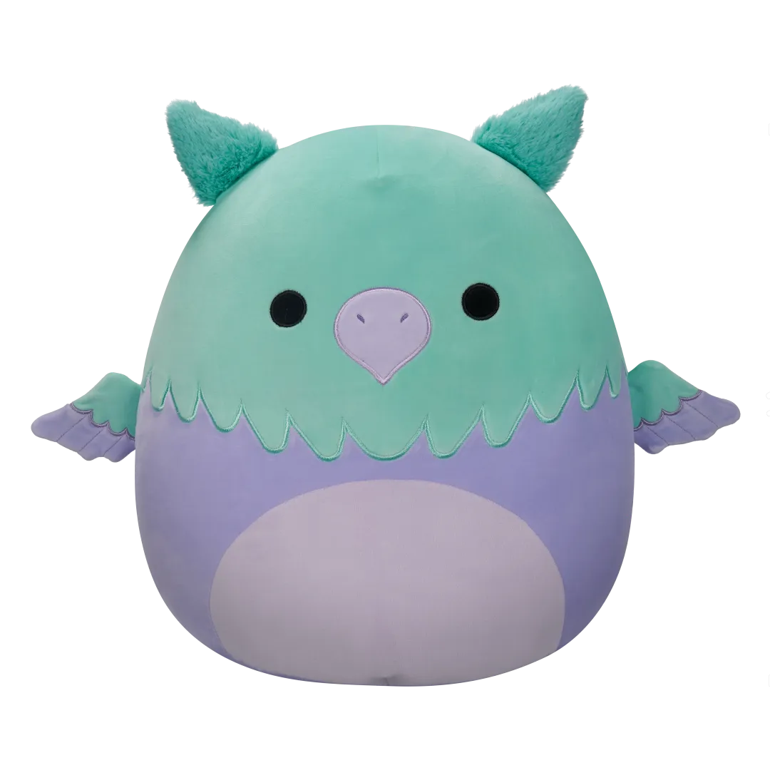 Squishmallows Minerva de aqua en paarse griffin, 30 cm