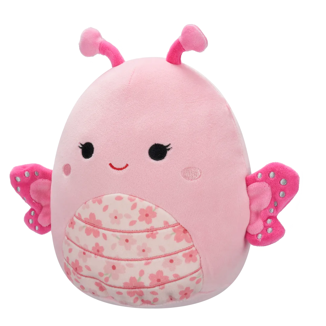 Squishmallows Mogo de roze vlinder met Japanse sierkers bloem buik, 20 cm - Image 3