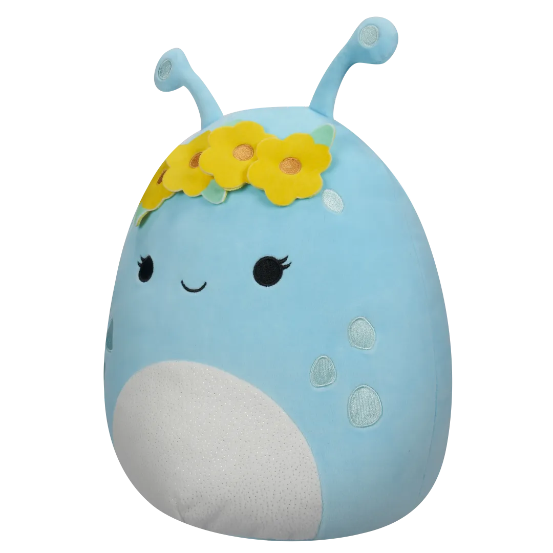 Squishmallows Natnat de pastelblauwe alien met bloemenkroon, 40 cm - Image 2