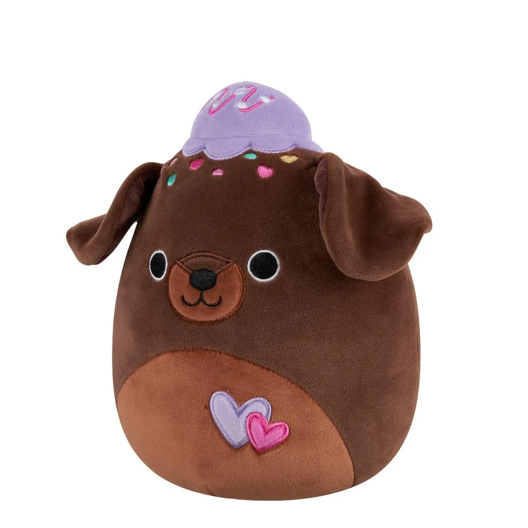 Squishmallows Rico de brownie chocolade lab met paars ijs, 20 cm - Image 2