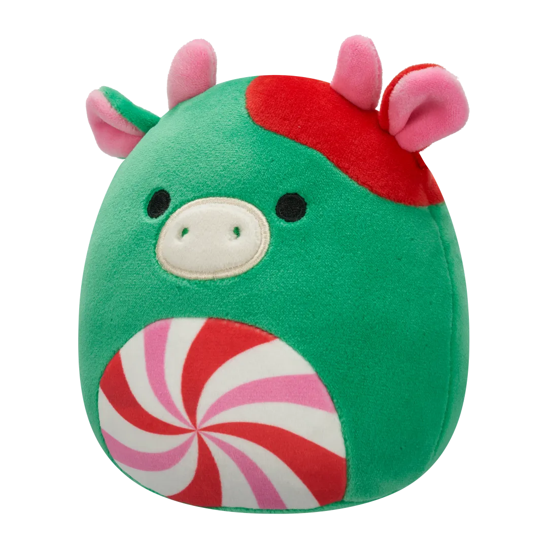 Squishmallows Ruben de groene koe met swirl buik, 20 cm - Image 4