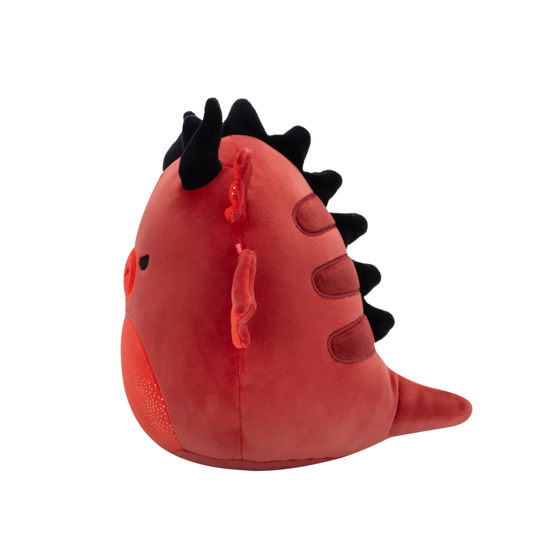 Squishmallows Salami de rode draak met boze ogen en glinsterende buik, 20 cm - Image 3