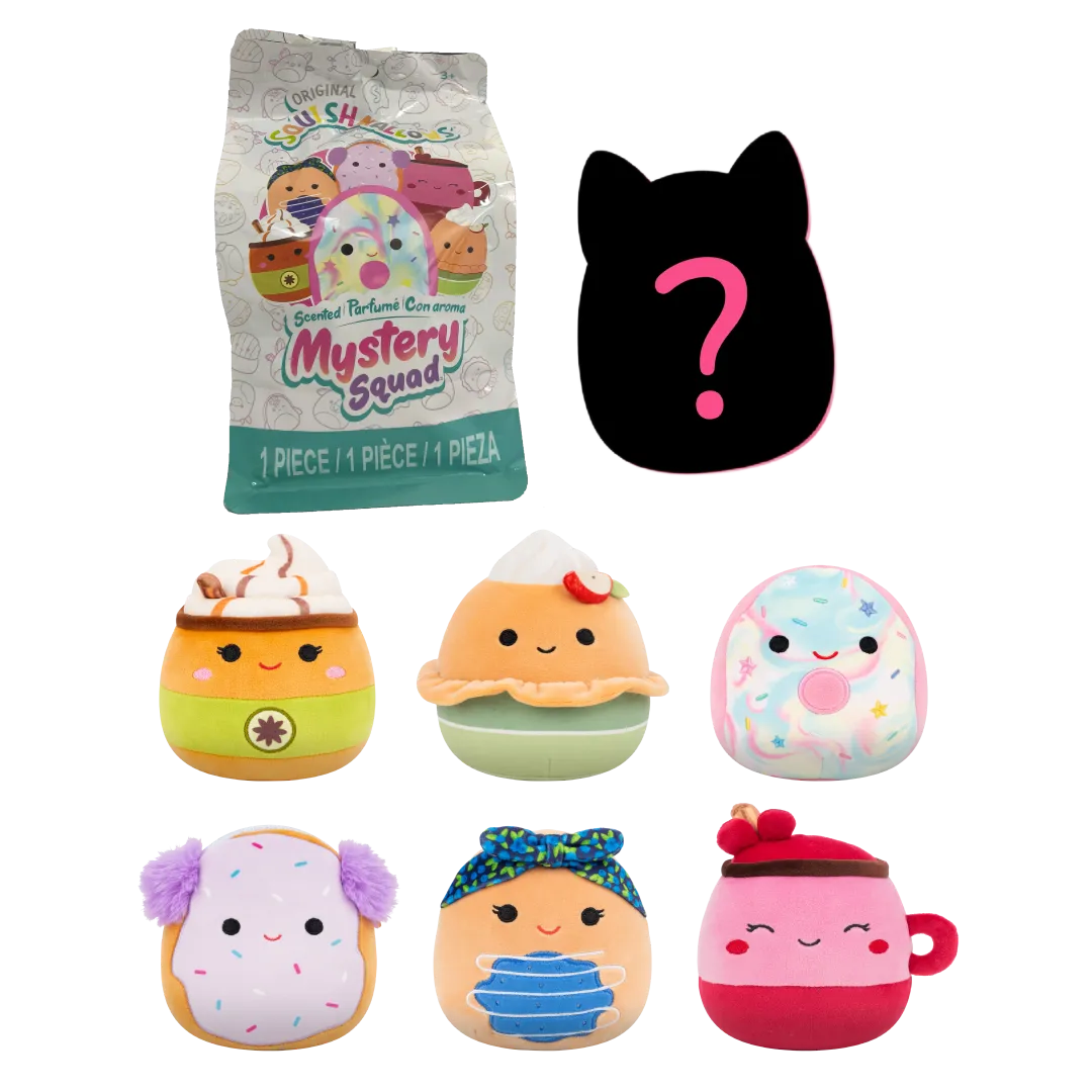 Squishmallows Geurend mysteriezakje - Snoepjes, 13 cm