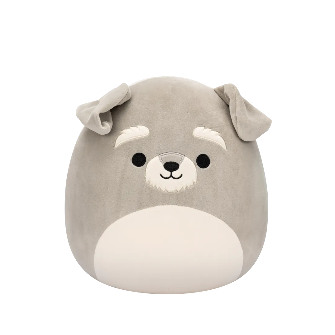 Squishmallows Shaun de grijze Schnauzer, 30 cm