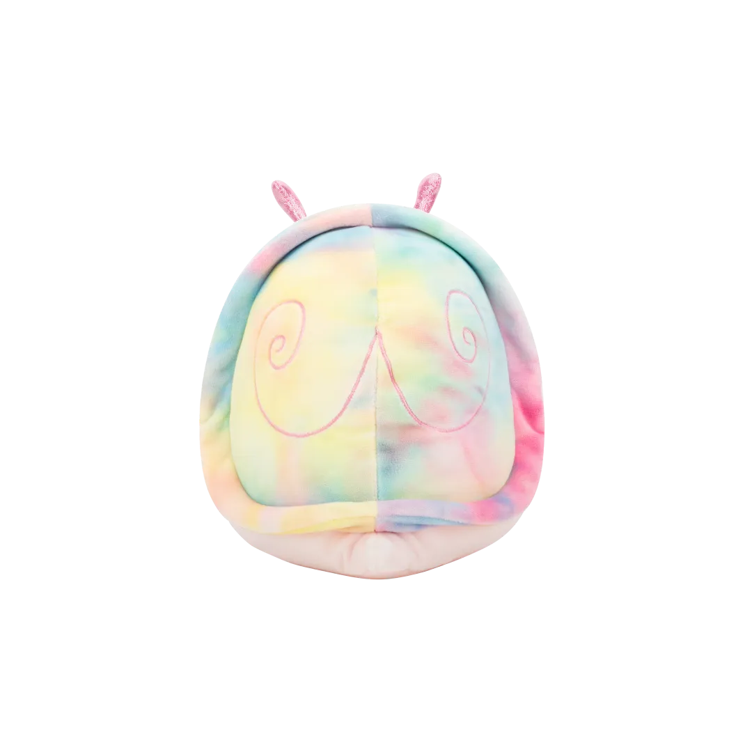 Squishmallows Silvina de roze slak met regenboogschelp en bloemenkroon, 20 cm - Image 2