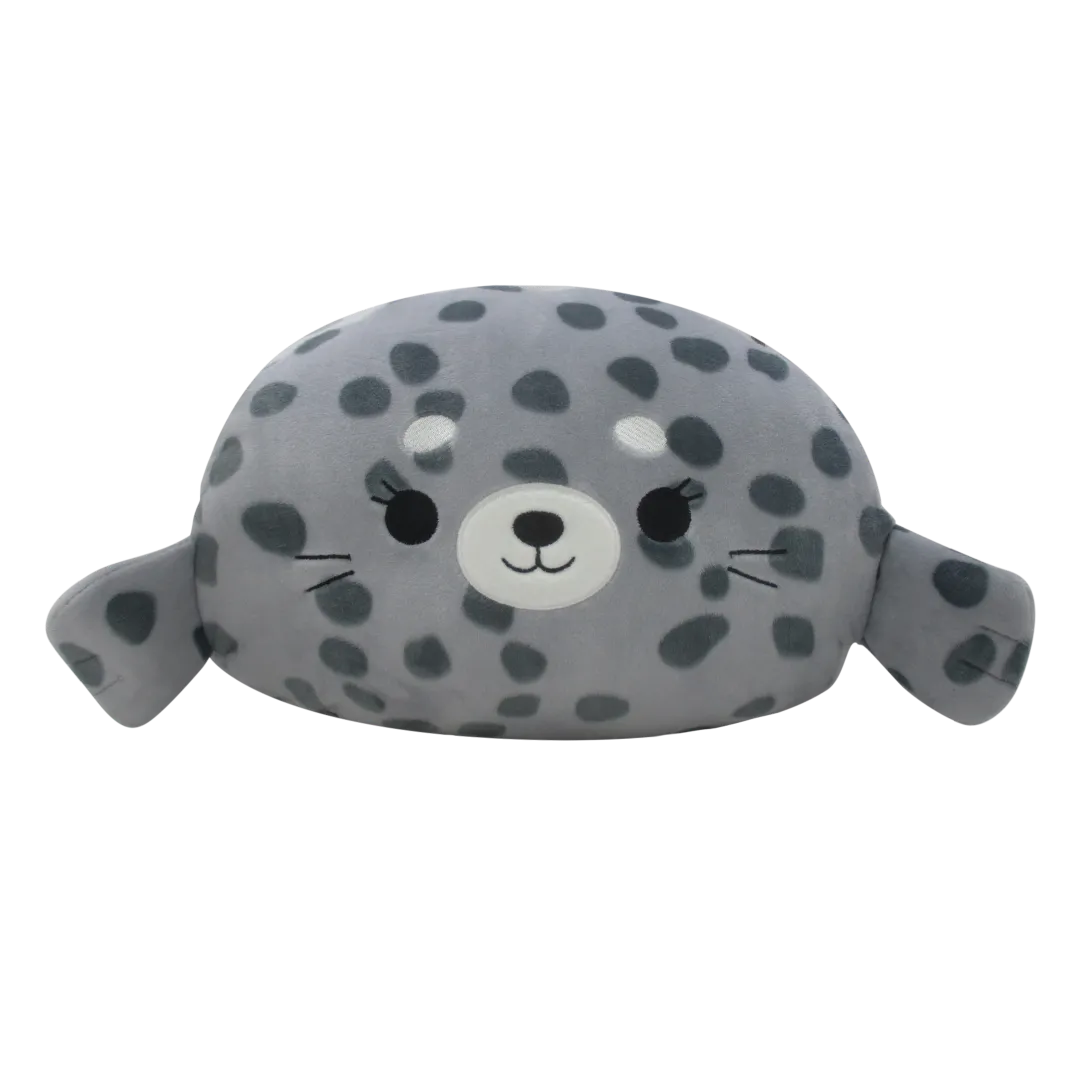 Squishmallows Stackables Odile de grijze gevlekte zeehond, 30 cm