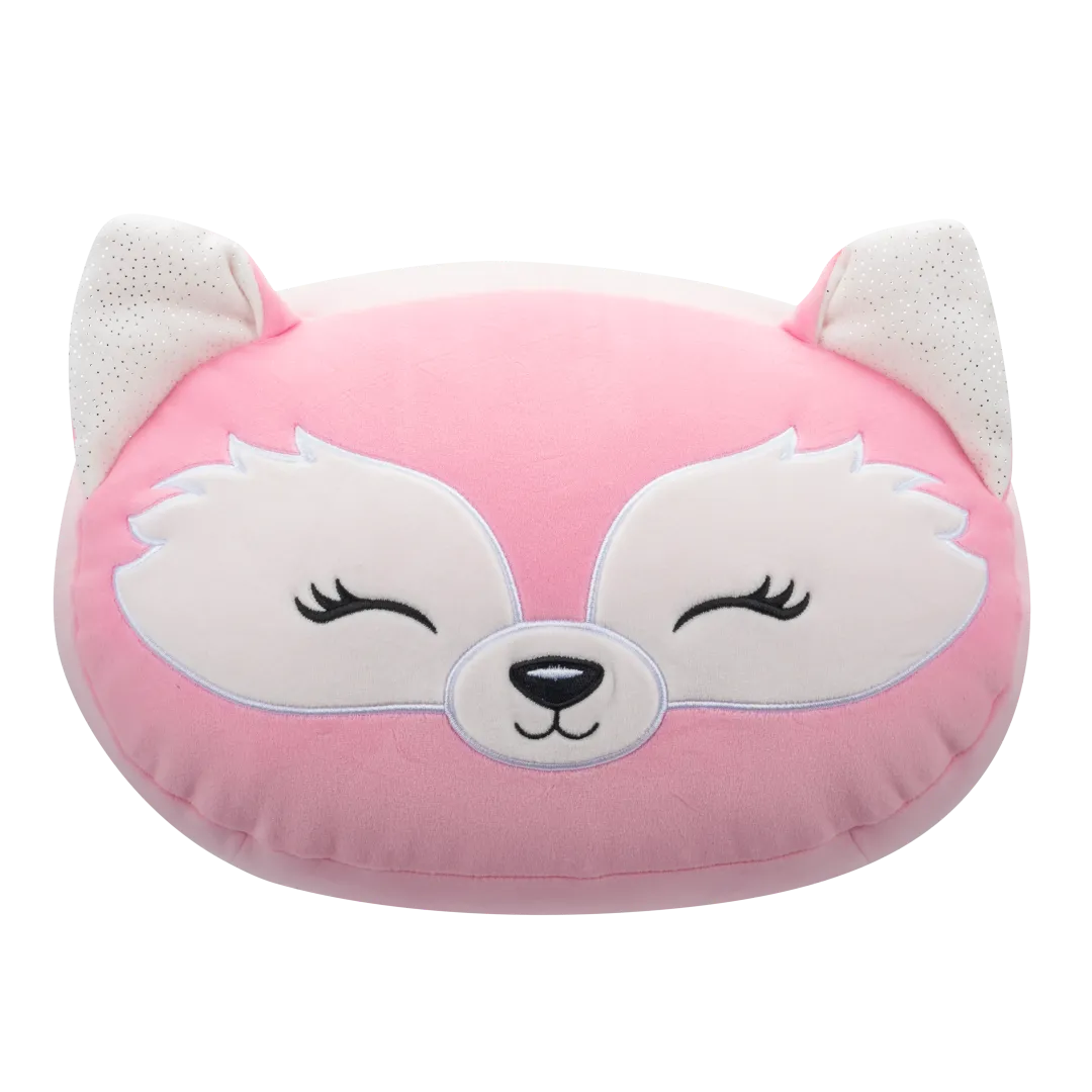 Squishmallows Stackables Rhiannon de roze vos met gesloten ogen, 30 cm