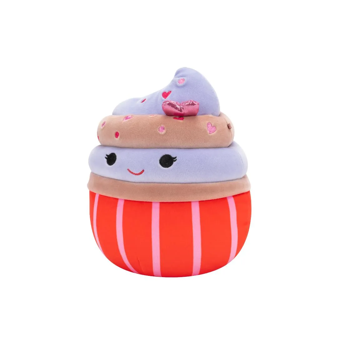 Squishmallows Tess de chocolade cupcake met gegolfd glazuur en sprinkles, 20 cm - Image 2