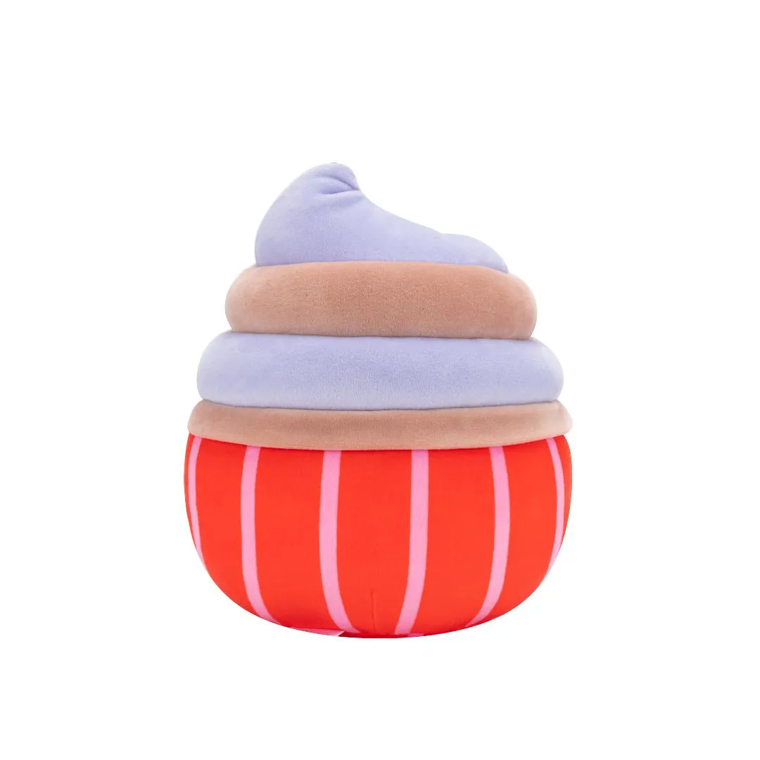 Squishmallows Tess de chocolade cupcake met gegolfd glazuur en sprinkles, 20 cm - Image 4