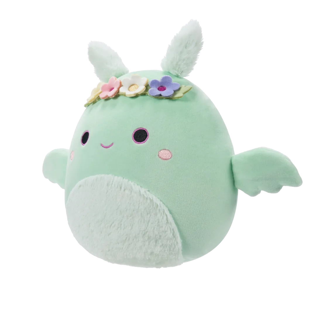 Squishmallows Tove de mintgroene mottenman met bloemenkroon en donzige buik, 20 cm - Image 2