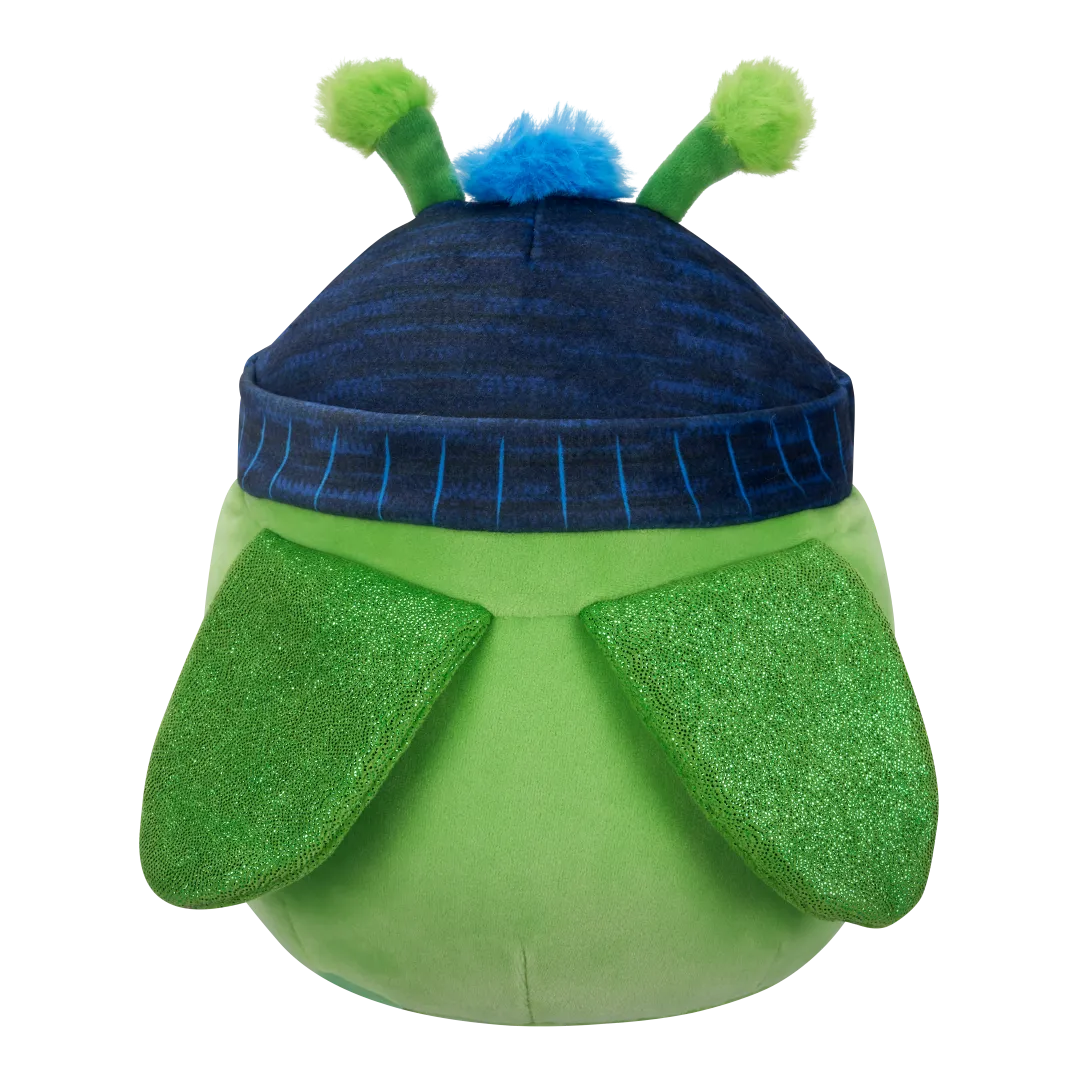 Squishmallows Trenton de groene bidsprinkhaan met muts, 20 cm - Image 4