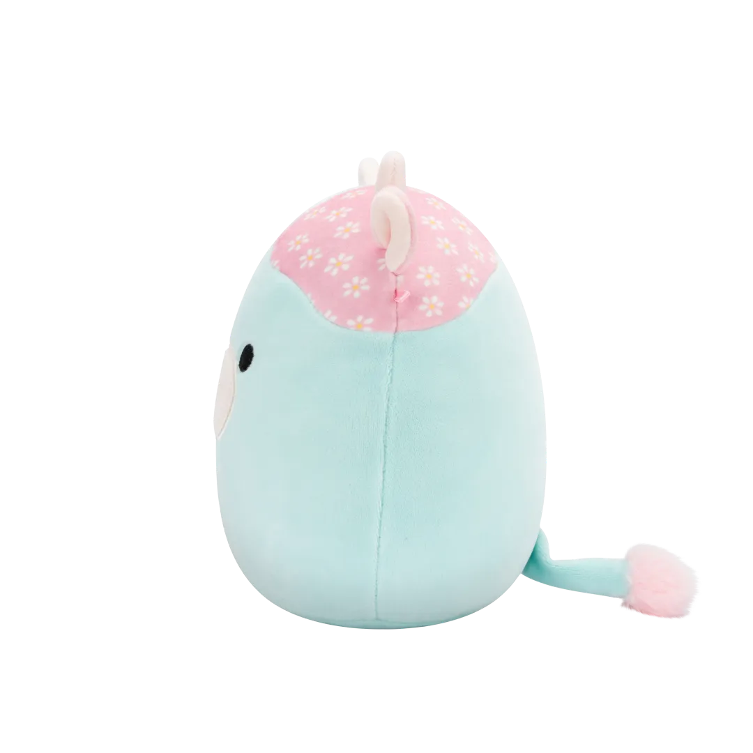 Squishmallows Yamaris de mint en roze bloemenkoe, 20 cm - Image 4