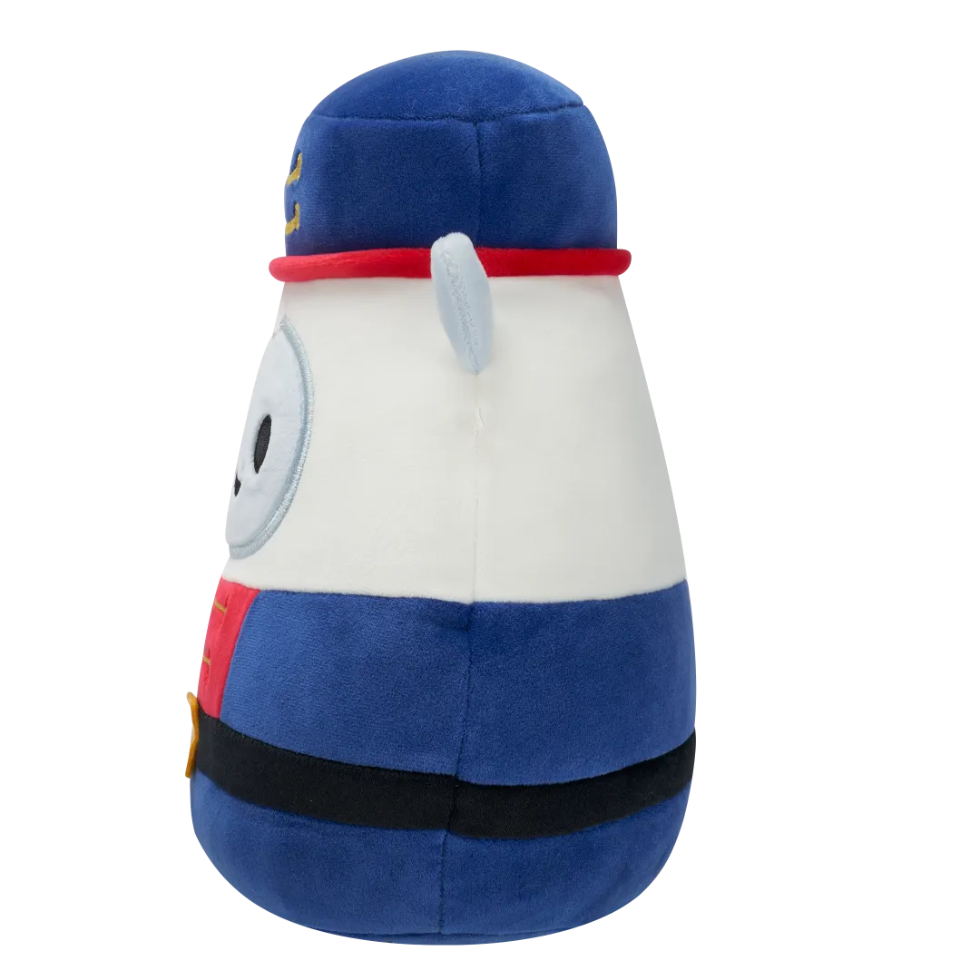Squishmallows Yuri de witte Yeti in blauw notenkrakerpak, 20 cm - Image 3