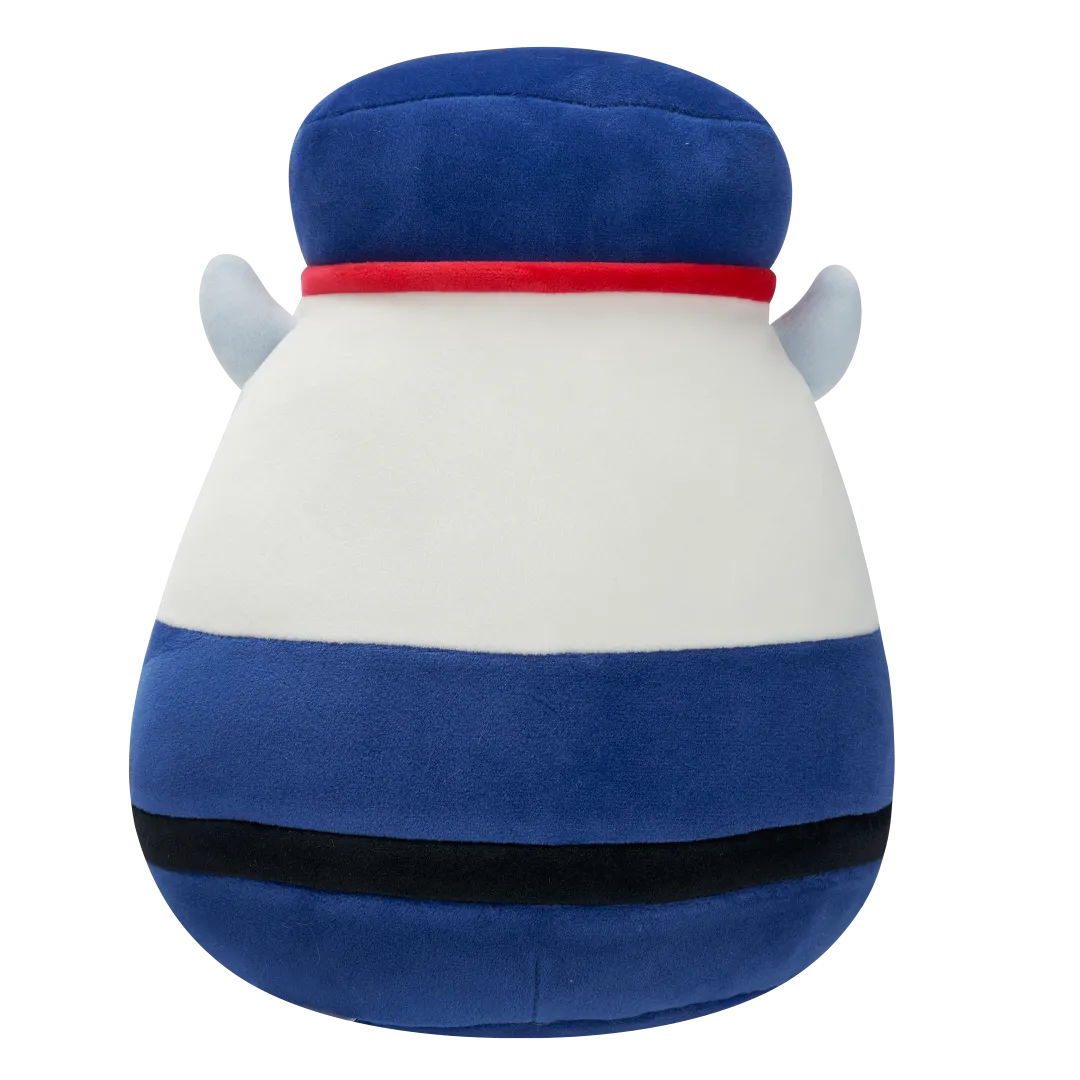 Squishmallows Yuri de witte Yeti in blauw notenkrakerpak, 20 cm - Image 4