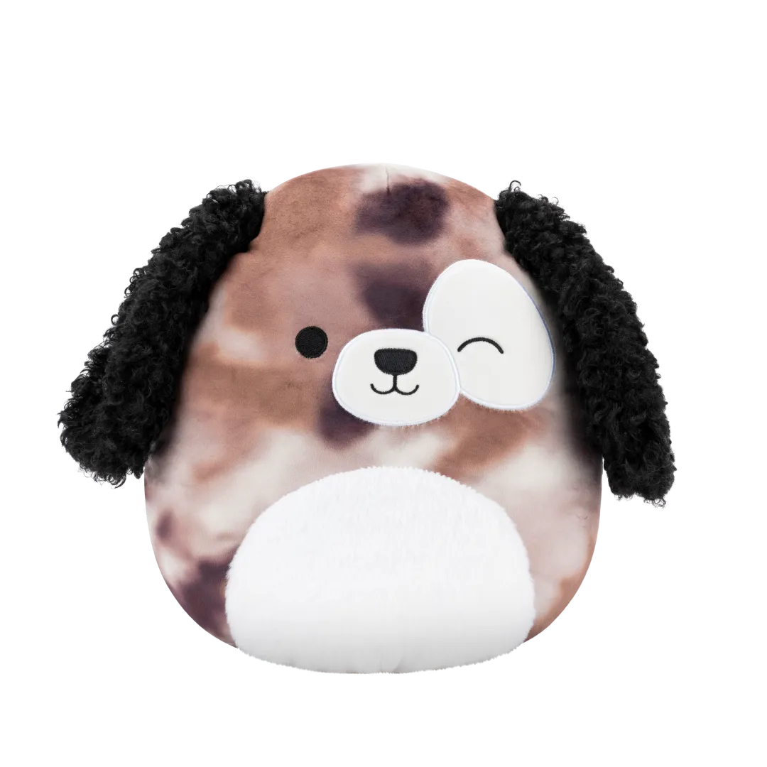 Squishmallows Zerdan de knipogende bruin gemarmerde hond, 30 cm