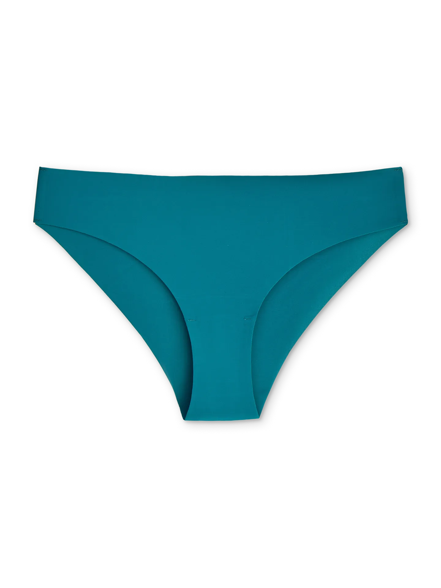 Blauwgroene naadloze damesslips