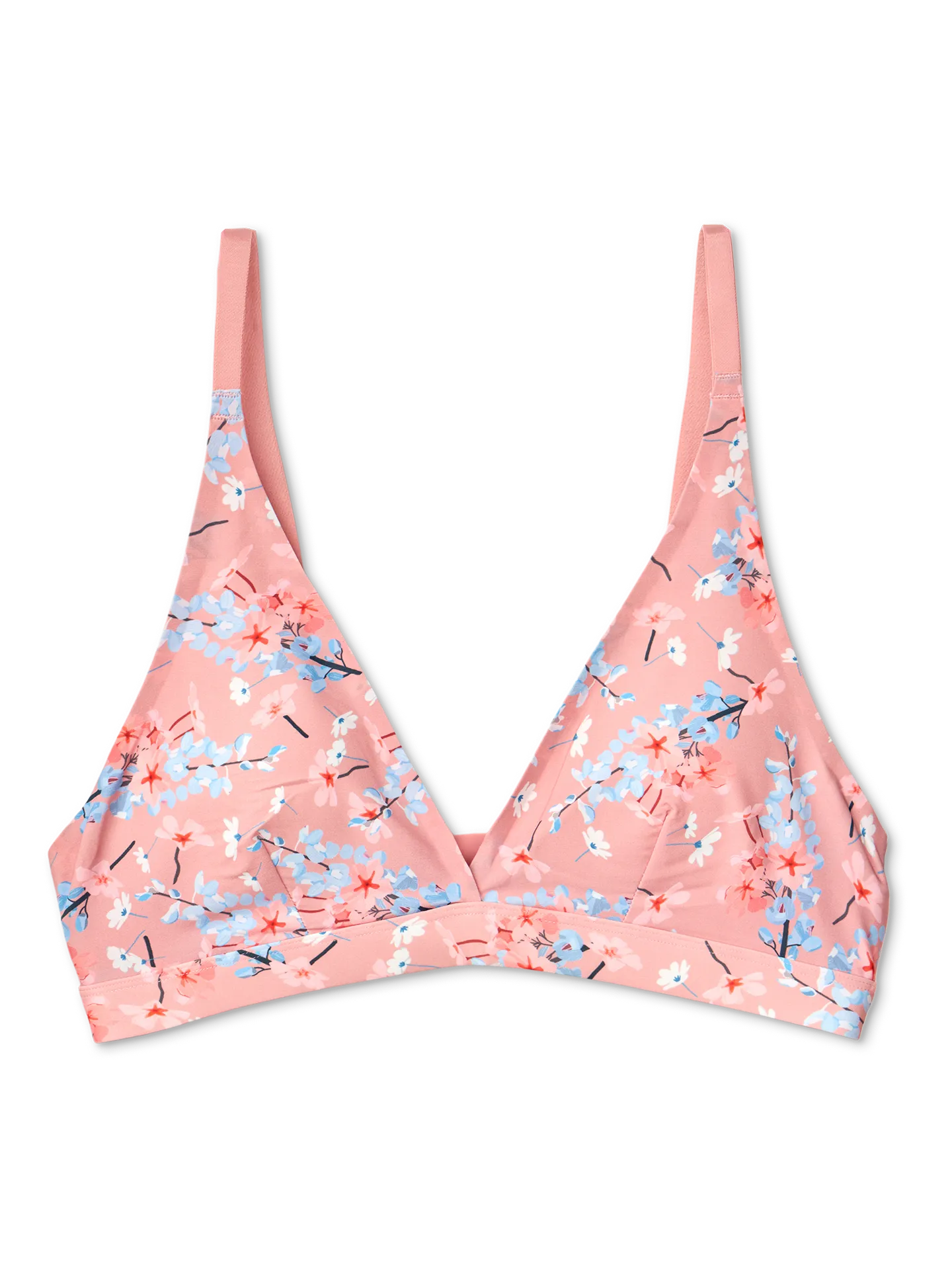 Naadloze driehoek-bralette Bloembed